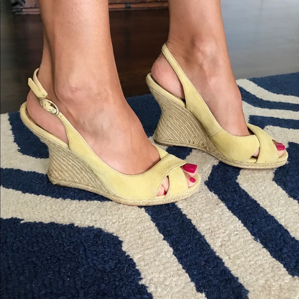 ☀️ Sam Edelman Sunshine Yellow Wedges - Size 9 - EUC